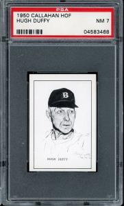 Hugh Duffy 1950 Callahan Hall of Fame Card