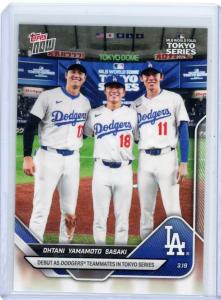 2025 Topps Now Tokyo Series Ohtani Yamamoto Sasaki
