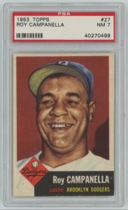 1953 Topps Roy Campanella Brooklyn Dodgers Card