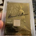 Bernie Williams 2000 Gold Game-Used Bat Gem Mint