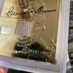 Bernie Williams 2000 Gold Game-Used Bat Gem Mint