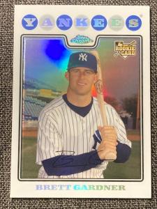 2008 Topps Chrome Brett Gardner Rookie Card