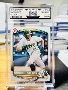 2025 Bowman Nick Kurtz Rookie Gem Mint Card