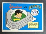 1970 Fleer Yankees vs Giants Babe Ruth Card