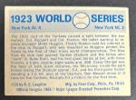 1970 Fleer Yankees vs Giants Babe Ruth Card