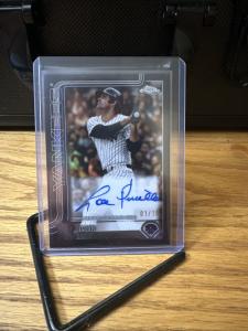 2025 Topps Chrome Lou Piniella Black Refractor Auto