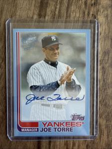 2018 Topps Archives Joe Torre Autograph Blue /25