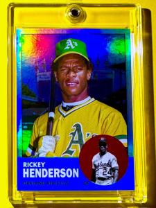 Rickey Henderson Foil Refractor #72/199 Card