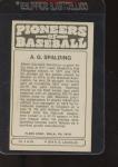 1974 Fleer Pioneers of Baseball A.G. Spalding Card