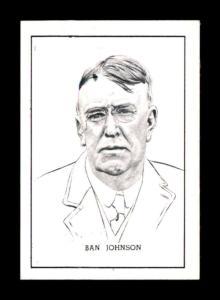 1950 Callahan HOF #42 Ban Johnson Card