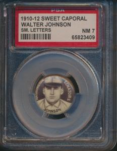 Walter Johnson 1910-12 Sweet Caporal Baseball Pin