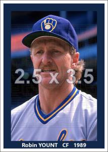 Robin Yount 1989 Milwaukee Brewers Color Print