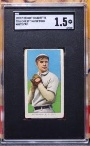 Christy Mathewson 1909-11 T206 Piedmont Card