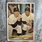 Mickey Mantle Yogi Berra 1957 Topps Card