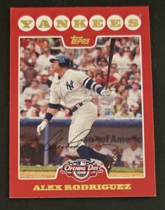 2008 Topps A-Rod Red Border Baseball Card #1
