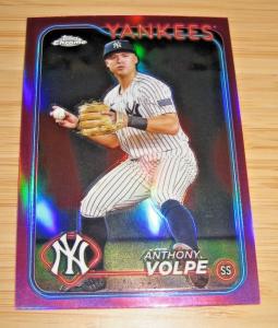 2024 Topps Chrome Anthony Volpe Pink Refractor