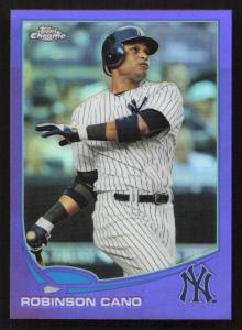2013 Topps Chrome Robinson Cano Purple Refractor #75