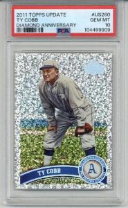 2011 Topps Ty Cobb Cognac Diamond Anniversary PSA 10