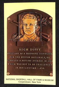 Hugh Duffy Hall of Fame Plaque Card