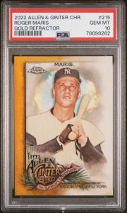2022 Topps Allen & Ginter Roger Maris Gold Refractor