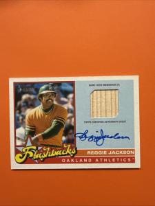 Reggie Jackson Flash Back Relic Auto #FAR-RJ