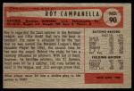 1954 Bowman Roy Campanella Brooklyn Dodgers Card