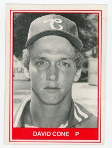 1982 TCMA Charleston Royals David Cone Minor League Card