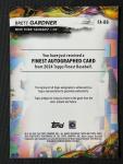 2024 Topps Finest Brett Gardner Purple Refractor Auto