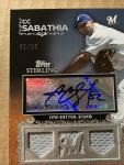2009 Topps Sterling CC Sabathia Jersey Auto /10