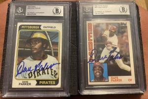 Dave Parker Pirates Autograph 1974 Rookie Card