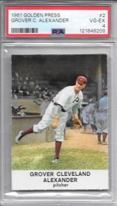 1961 Golden Press #2 Grover Cleveland Alexander Card