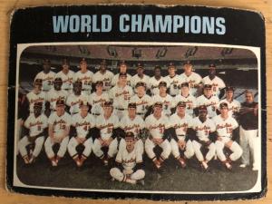 1971 Topps Orioles Champions #1 Frank & Brooks Robinson