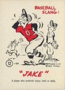 1963 GAD Baseball Comic Cards - Choose Yours