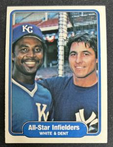 1982 Fleer Frank White Bucky Dent All-Star Card