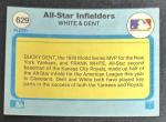 1982 Fleer Frank White Bucky Dent All-Star Card