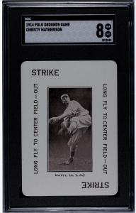 1914 Christy Mathewson Polo Grounds Game Card