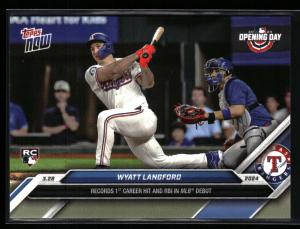 Wyatt Langford 2024 Topps Now Rookie Card