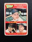 1965 Mickey Mantle Killebrew Topps Home Run Card