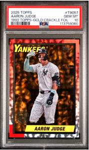 Aaron Judge Yankees Gold Topps Baseball Card #4/50