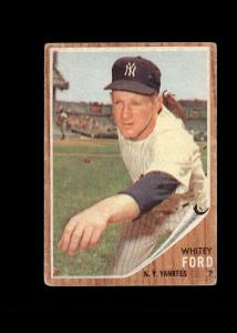 1962 Topps Whitey Ford Yankees Card #310