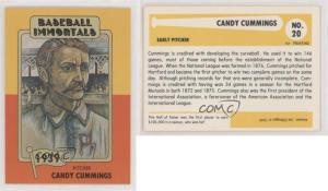 1980-84 SSPC Baseball Immortals Candy Cummings #20