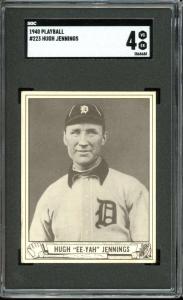 1940 Playball #223 Hughie Jennings Tigers Card