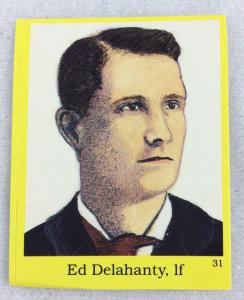 1989 Ed Delahanty Hall of Fame Sticker Card