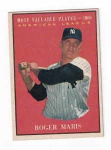 1961 Topps Roger Maris MVP Yankees Card #478
