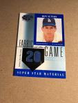 2001 Leaf Certified Don Sutton Game-Used Card 01/20