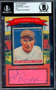 1933 Goudey Red Ruffing Autograph Card