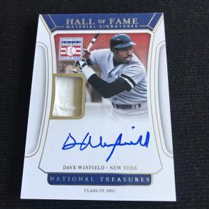 2022 National Treasures Dave Winfield Jersey Auto #22/49