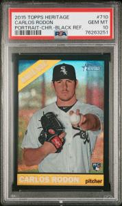 2015 Topps Heritage Carlos Rodon Chrome Rookie /66