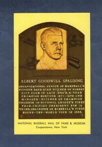 A.G. Spalding 1964 HOF Postcard with Green Ink