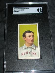 1909 T206 Willie Keeler Portrait SGC 50 Card